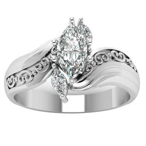 Silver Wedding / Engagement Ring